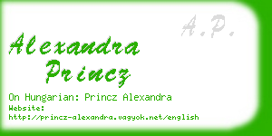 alexandra princz business card